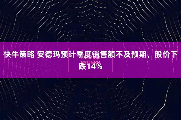 快牛策略 安德玛预计季度销售额不及预期，股价下跌14%