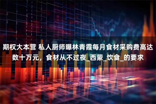期权大本营 私人厨师曝林青霞每月食材采购费高达数十万元，食材从不过夜_西蒙_饮食_的要求