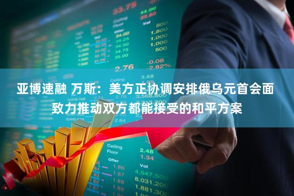 亚博速融 万斯：美方正协调安排俄乌元首会面 致力推动双方都能接受的和平方案